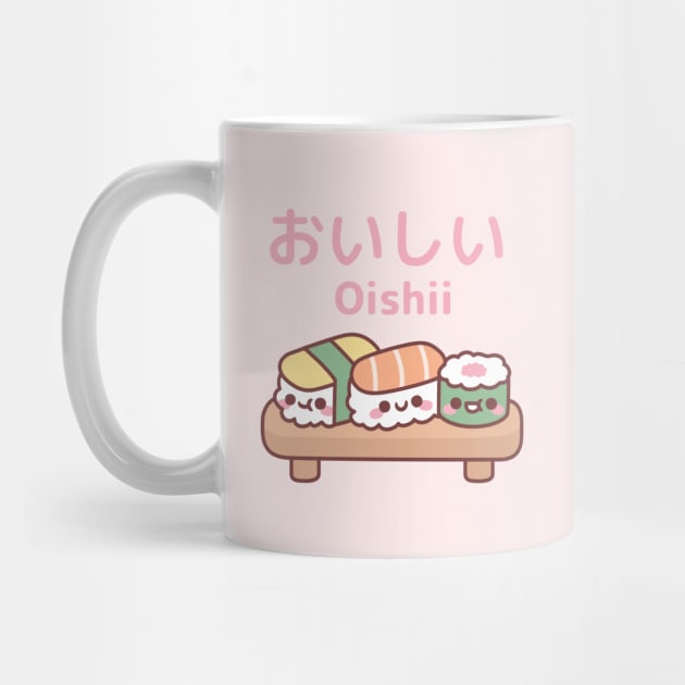 Cute Plate Of Japanese Sushi Oishii by rustydoodle